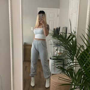 PRETTYLITTLETHING GRAY BASIC JOGGER